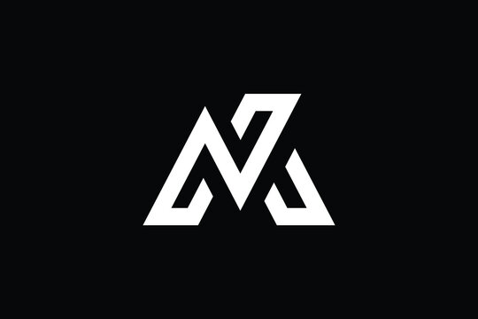 MN logo letter design on luxury background. NM logo monogram initials letter concept. MN icon logo design. NM elegant and Professional letter icon design on black background. M N NM MN