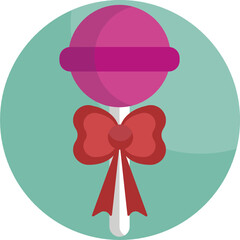 Gift icon. Lollipop Icon. Vector Illustration.