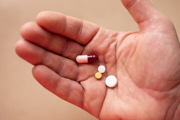 pills in hand