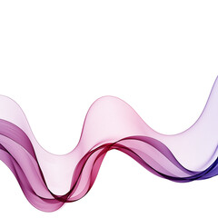 Transparent colored vector wave flow on a white background. Vector abstract background. eps 10