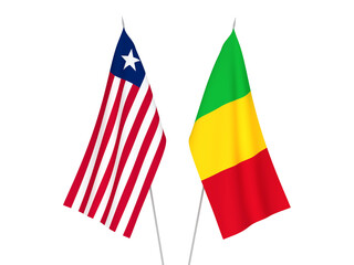 Mali and Liberia flags