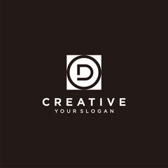 Obraz premium Set of creative letter d logo design collection with interesting colour, for company and business. Premium Vector. part 3