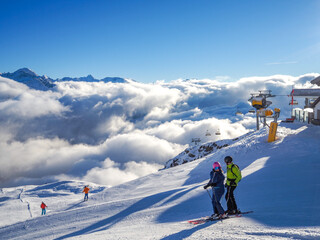 Tourist ski resort Sölden in Austria