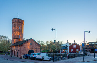 Autumn view in city of Falun, Dalarna, Sweded