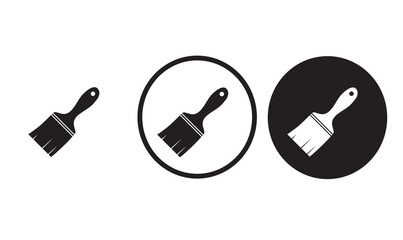Paint brush icon web icon set vector illustration
