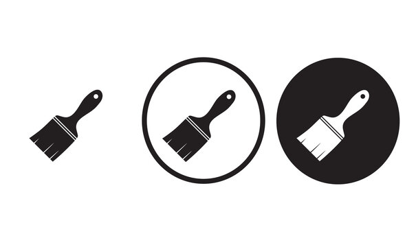 Paint brush icon web icon set vector illustration