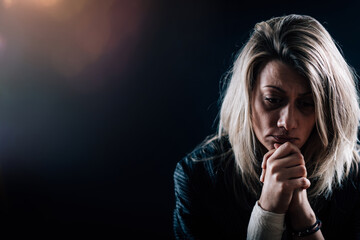 Depression Disorder – Portrait of a Melancholic Woman