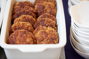 Catering Buffet mit vegetarischen Essen für ein Event