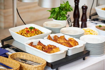 Catering Buffet mit vegetarischen Essen für ein Event