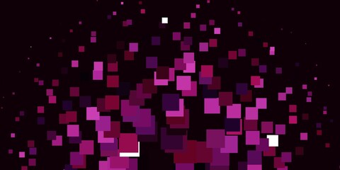 Light Purple, Pink vector pattern in square style.