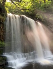 Sgwd Isaf Clun-Gwn Waterfall, Wales, UK