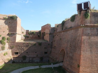 Bastion of the Fortress in Grosseto belongs to the walls and has a pentagonal shape sorrounded by a...