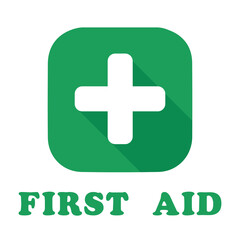 First aid sign.	
