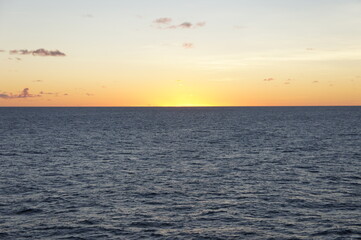 sunset over the sea