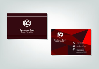 Polygonal Abstract Background. Business Design Card Templates