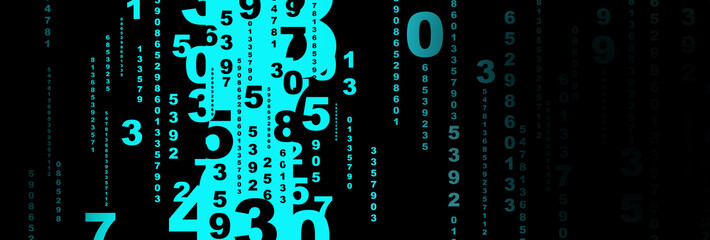 Obraz premium abstract background with numbers 