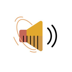 speaker icon isolated on white background