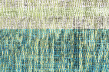 green two tone color cotton weave texture