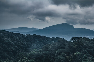 Obraz premium Inthanon mountain view from Chiangmai Thailand