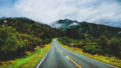 misty mountain road