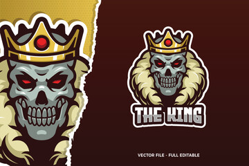 The Skull King E-sport Logo Template