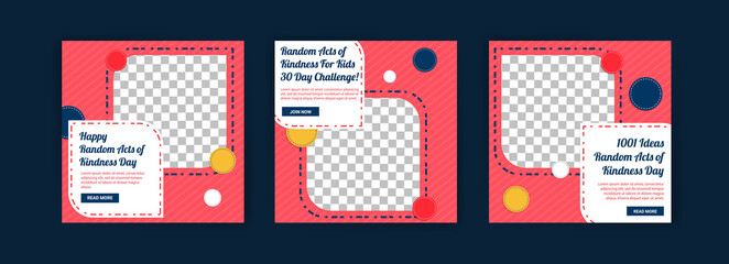 Social media post template for random acts of kindness day. Happy Random Acts of Kindness Day. Random Acts of Kindness For Kids: 30 Day Challenge. 1001 Ideas random acts of kindness day.