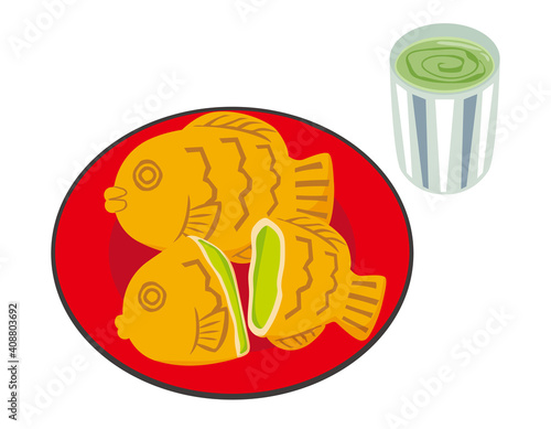 たい焼きのベクターイラスト 和菓子 Wall Mural Wallpaper Murals Nisi たい焼きのベクターイラスト 和菓子 Wall Mural Wallpaper Murals Nisi