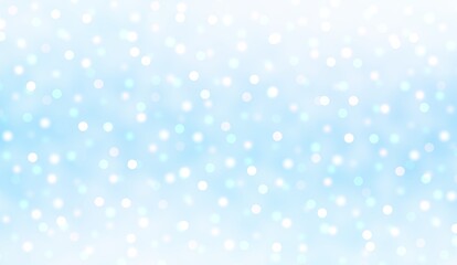 Glitter blue white blurred texture. Sparkling snow abstract background.