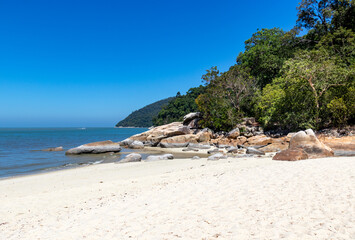 Plage du parc national de l'île de Penang, Malaisie