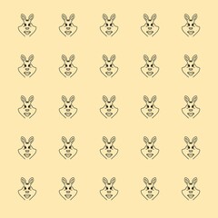Obraz premium Caricature of an animal. A creature similar to a kangaroo, rabbit, bunny, rat or mouse. An interesting picture.