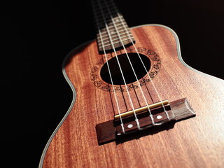 acoustic guitar close up
