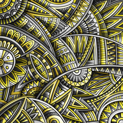 Abstract ethnic vintage yellow and grey background.