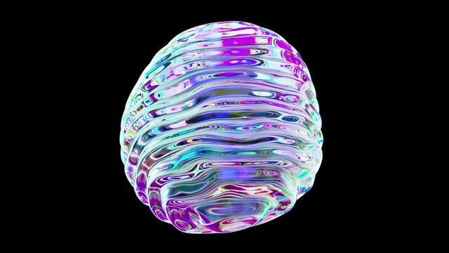 liquid transparent sphere shape drop ripple seamless looping motion background