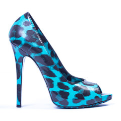 Blue women's shoes..