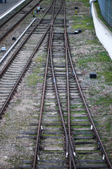 Fototapeta premium railways. south station. electric train