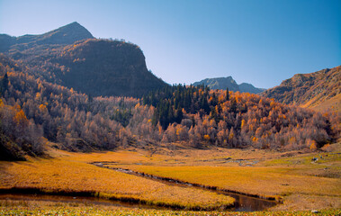 autumn in the mountains