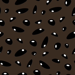 Pattern with stones and brown background in a chaotic flight