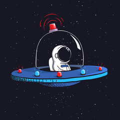 astronaut is a space policeman © Galacticus