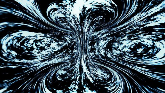 3d abstract endless looping motion design, loop animation moving blue stripes
