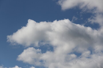 white clouds in the sky