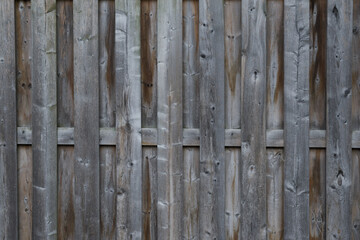 Wood grey fence background texture close up