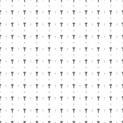 Square seamless background pattern from black tenge symbols are different sizes and opacity. The pattern is evenly filled. Vector illustration on white background