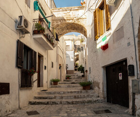 Oria. Small medieval center, Jewish quarter. Puglia, Apulia, Italy