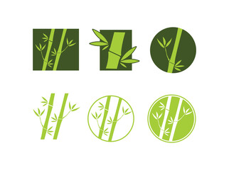A set of bamboo logo design ideas