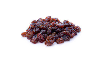 Raisins isolated on white background
