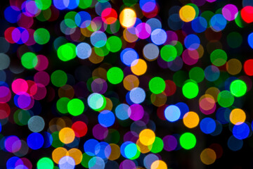 Naklejka premium abstract background with bokeh defocused, colorful background