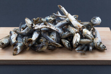 Dried broth anchovies used in Korean cuisine.