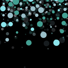 Colored bokeh lights on a black background. Design. eps 10