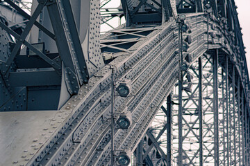 Gray bridge girders 
