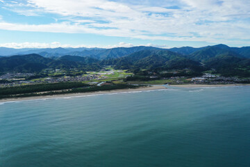 高知県黒潮町　入野海岸の風景